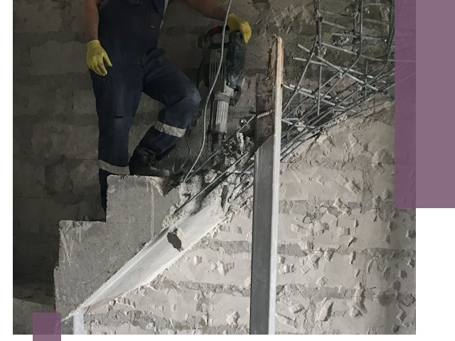 Демонтаж металлических и бетонных лестниц в Владикавказе