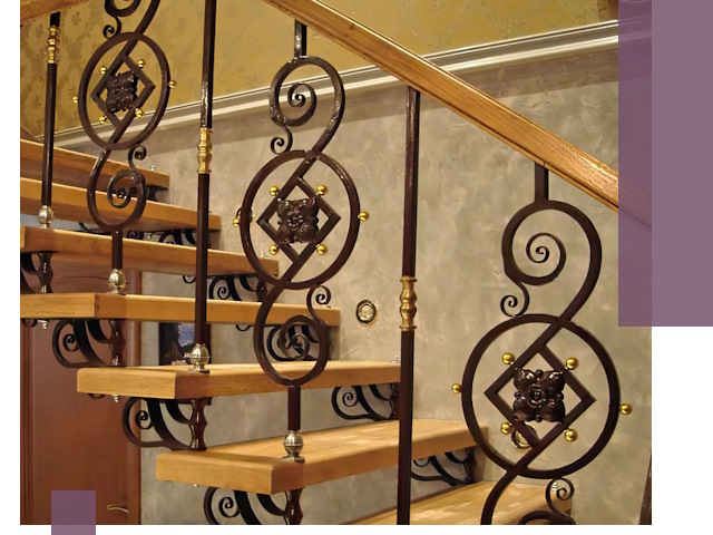 Изготовление кованых лестниц под ключ в Владикавказе