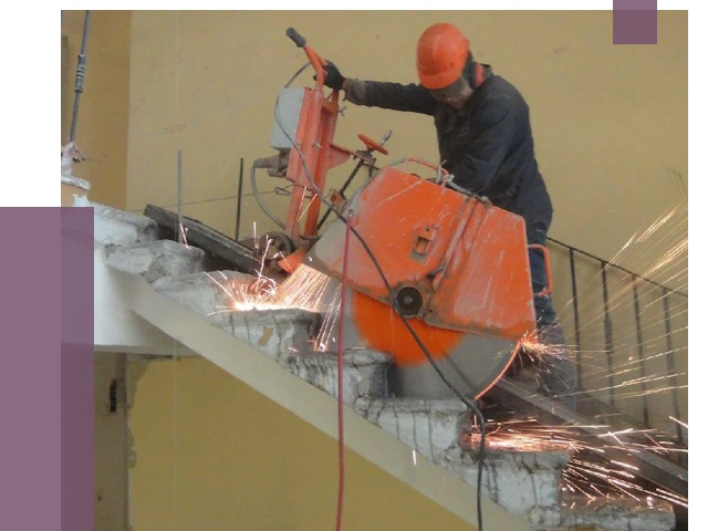 Демонтаж бетонных лестниц в Владикавказе от 4639 руб. за м2 | ПРОЛЁТ-Вкз