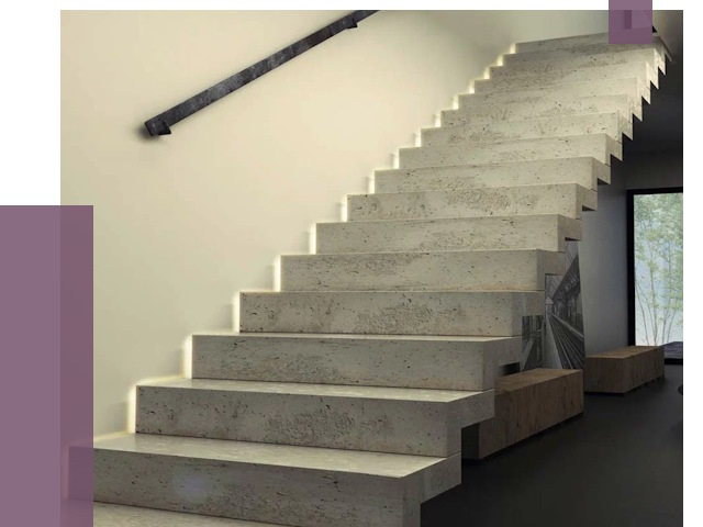 Облицовка бетонных лестниц в Владикавказе от 4639 руб/м2