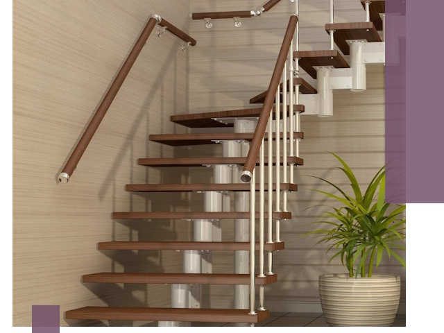 Изготовление модульных лестниц под ключ в Владикавказе