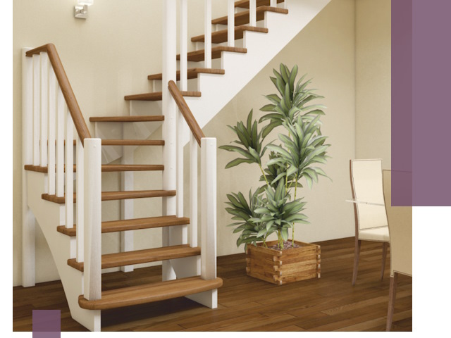 Г-образные лестницы под ключ в Владикавказе — изготовление и монтаж