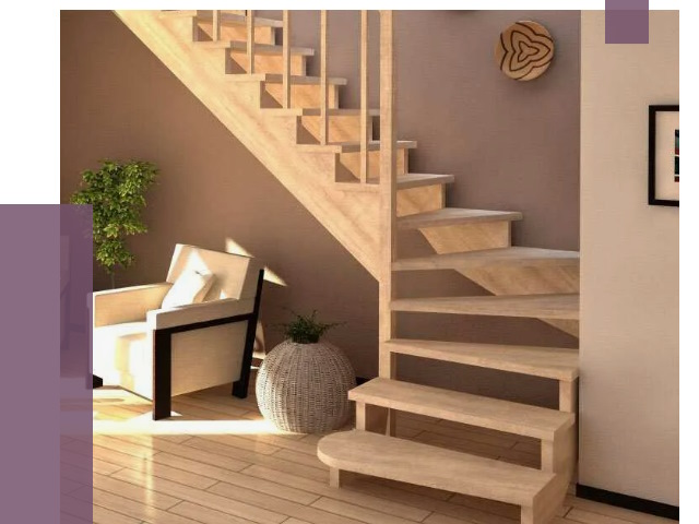 Изготовление Г-образных лестниц в Владикавказе от 19070 руб. 