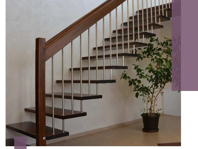 Лестницы на больцах под ключ в Владикавказе – изготовление и монтаж