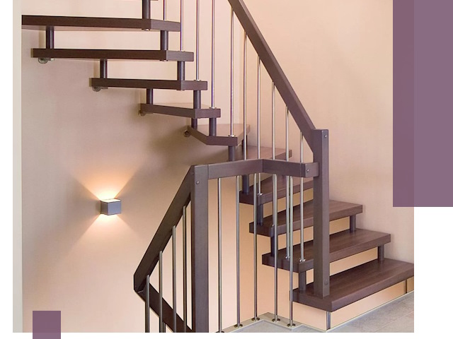 Изготовление лестниц на больцах в Владикавказе под ключ