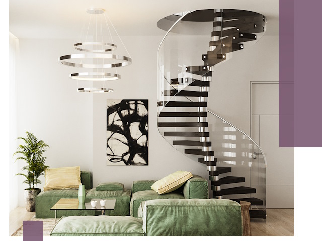 Лестницы для двухуровневой квартиры в Владикавказе — изготовление и монтаж