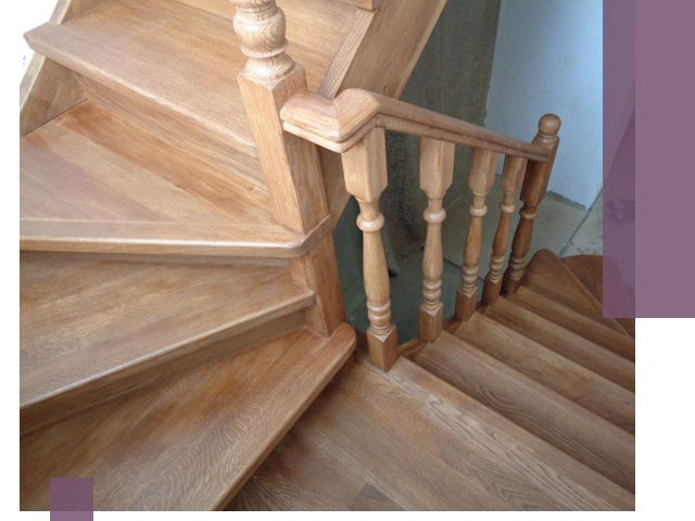 Дубовые лестницы под ключ в Владикавказе: изготовление и монтаж