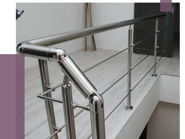 Перила из нержавеющей стали в Владикавказе от 9071 руб. под ключ | ПРОЛЁТ-Вкз