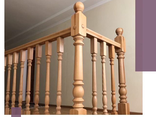 Деревянные перила на заказ в Владикавказе: монтаж и изготовление