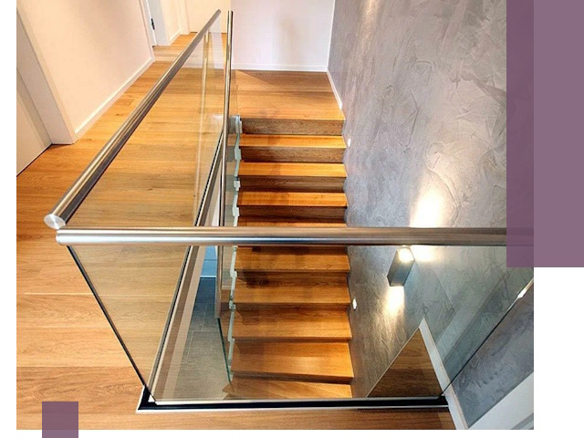 Перила для лестницы в доме — изготовление и монтаж в Владикавказе