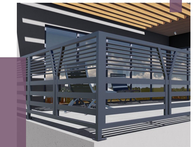 Изготовление балконных ограждений в Владикавказе от 10823 руб. | ПРОЛЁТ-Вкз