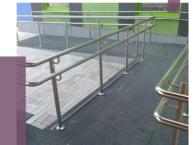 Ограждения пандусов в Владикавказе от 4381 руб. монтаж | ПРОЛЁТ-Вкз