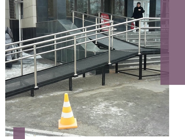 Стационарные пандусы под ключ в Владикавказе — изготовление и монтаж