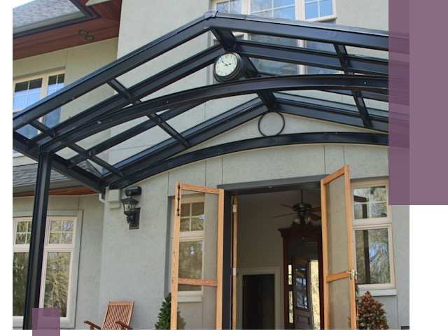 Изготовление и монтаж навесов и козырьков в Владикавказе