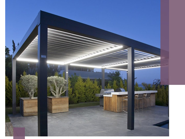 Навесы отдельно стоящие под ключ в Владикавказе из металла и поликарбоната