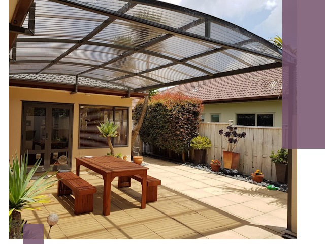 Навесы во двор под ключ в Владикавказе — изготовление и монтаж