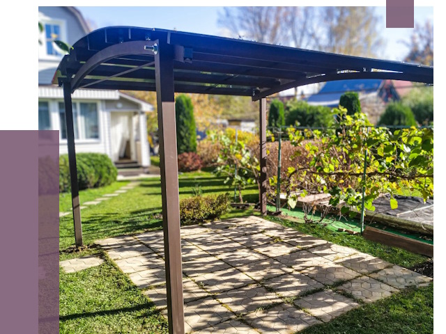 Навесы для дачи в Владикавказе от 12833 руб. под ключ — ПРОЛЁТ-Вкз