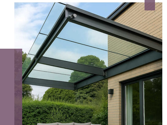 Стеклянные навесы и козырьки в Владикавказе от 12370 руб.