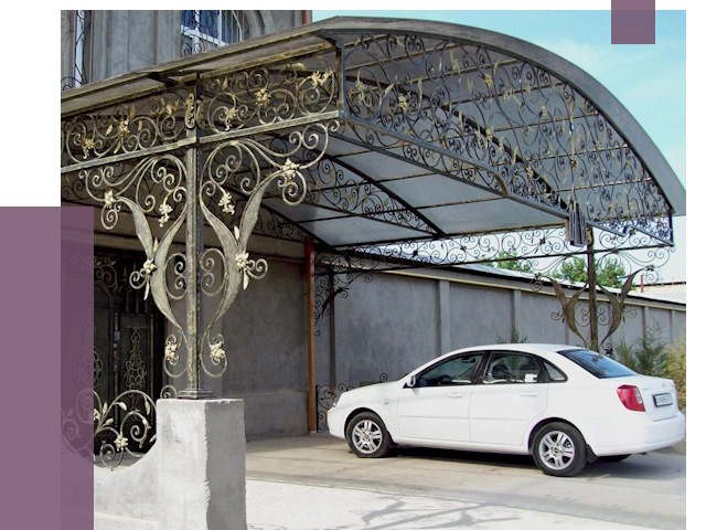 Кованые навесы в Владикавказе от 14689 руб. | ПРОЛЁТ-Вкз