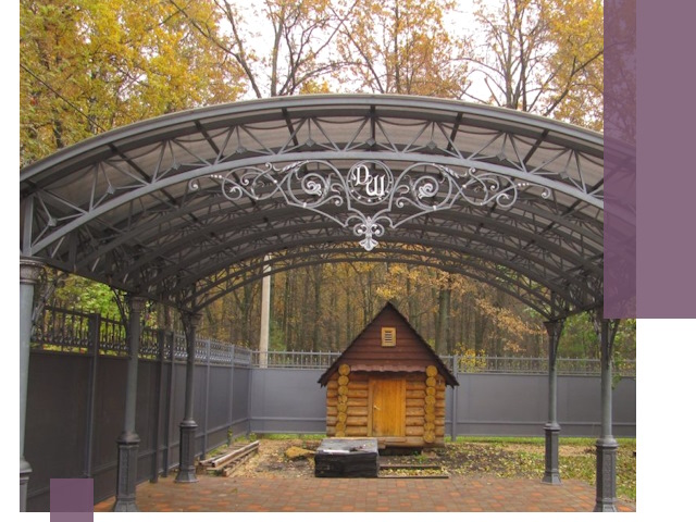 Кованые навесы премиум-класса под заказ в Владикавказе