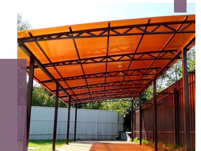 Односкатные навесы под ключ в Владикавказе от 13246 руб. 