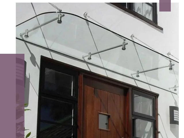 Стеклянные козырьки в Владикавказе от 19070 руб. | ПРОЛЁТ-Вкз