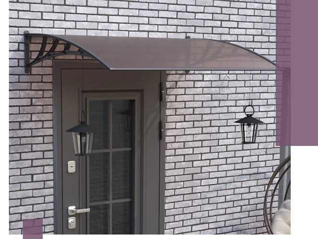 Недорогие козырьки и навесы под ключ в Владикавказе