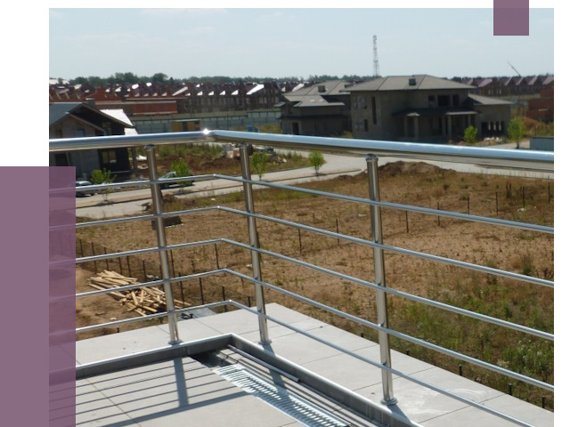 Парапеты из нержавеющей стали в Владикавказе от 8040 руб. за м² | ПРОЛЁТ-Вкз