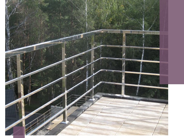 Парапеты из нержавеющей стали в Владикавказе — изготовление и монтаж