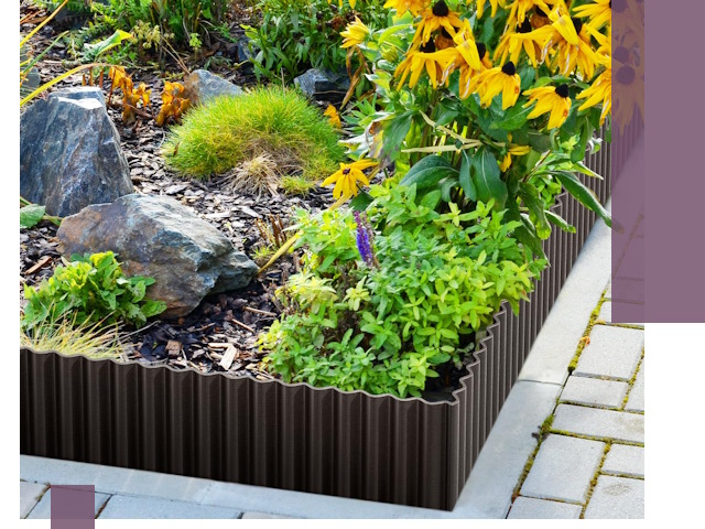 Металлические бордюры для клумб в Владикавказе — производство и монтаж