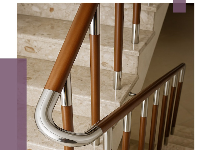 Монтаж поручней в Владикавказе от 9793 руб. монтаж под ключ | ПРОЛЁТ-Вкз