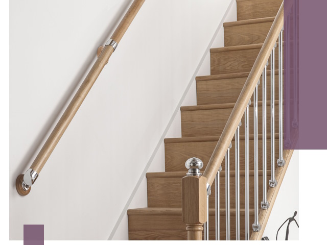 Пристенные поручни из стали и нержавейки под монтаж в Владикавказе